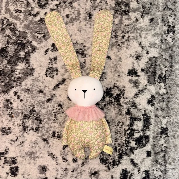 Zoya’s Love Floral Pink Bunny Plush Toy Hypoallergenic and Washable - Picture 1 of 5